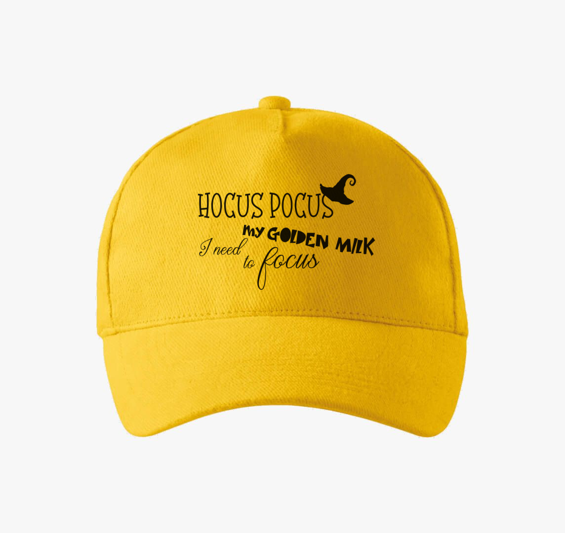Hocus pocus golden milk baseball sapka — Sárga