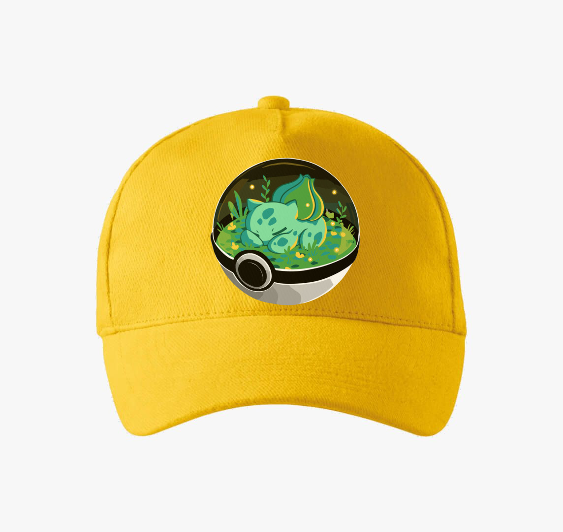 Pokemon Balbasaur gömb baseball sapka — Sárga