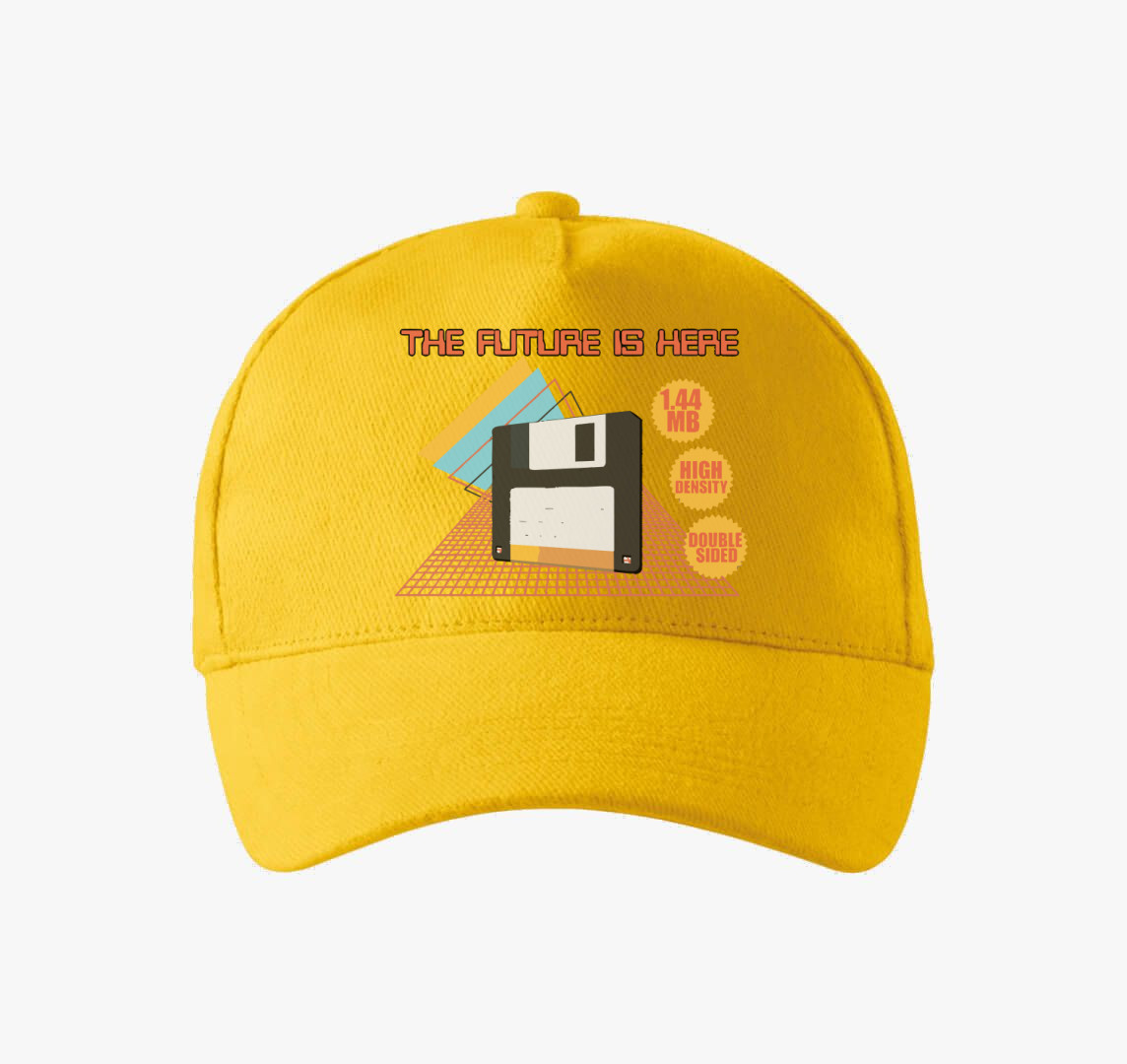 The future is here baseball sapka — Sárga