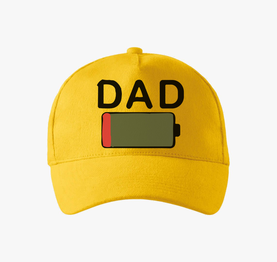 Dad low battery baseball sapka — Sárga