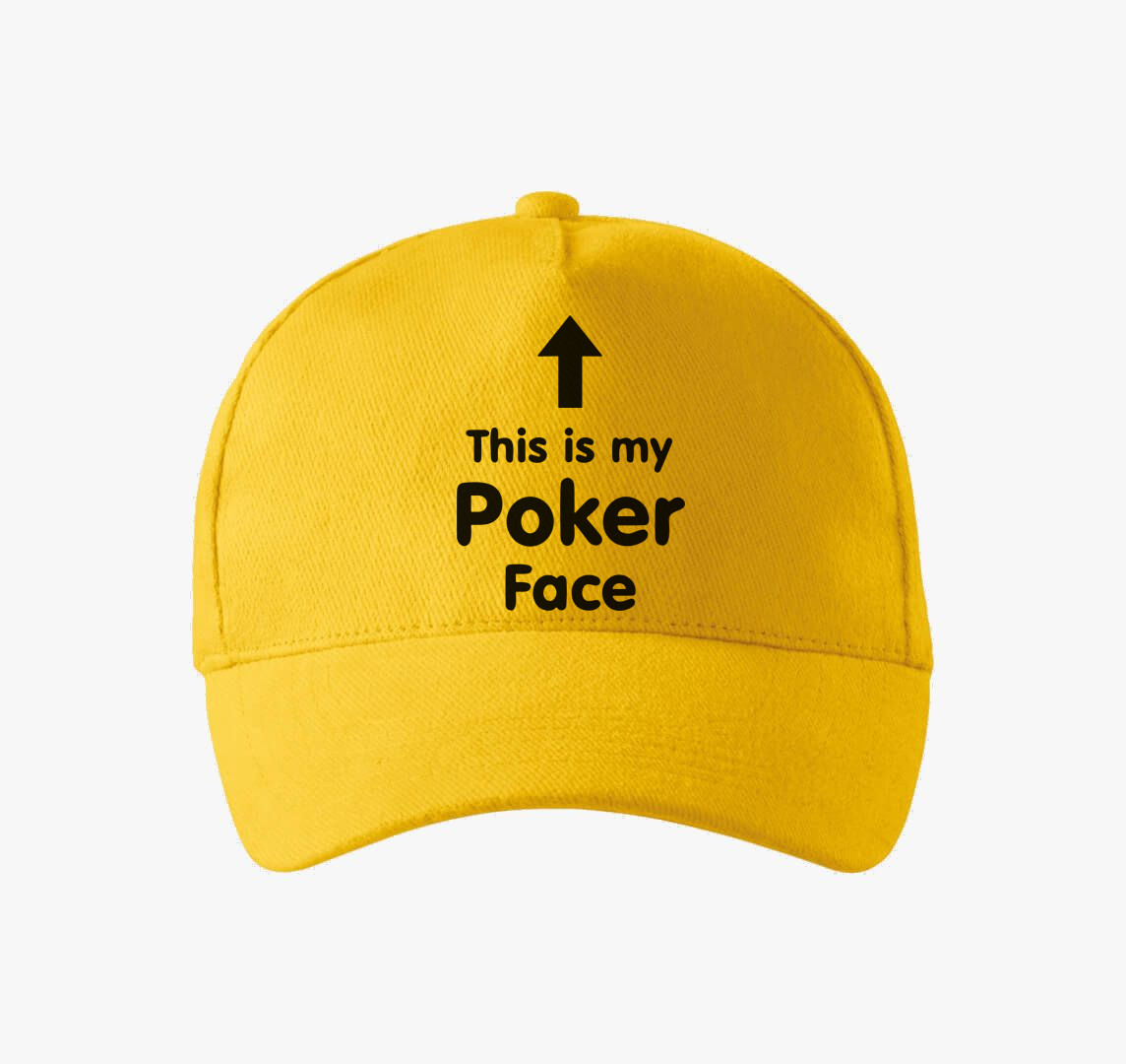 This is my Poker Face baseball sapka — Sárga