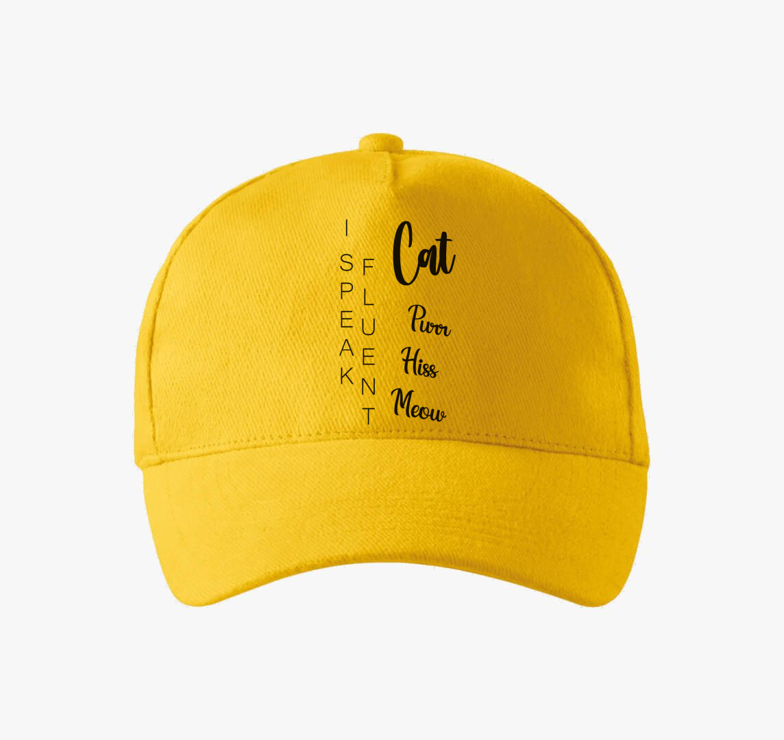 Fluent cat baseball sapka — Sárga