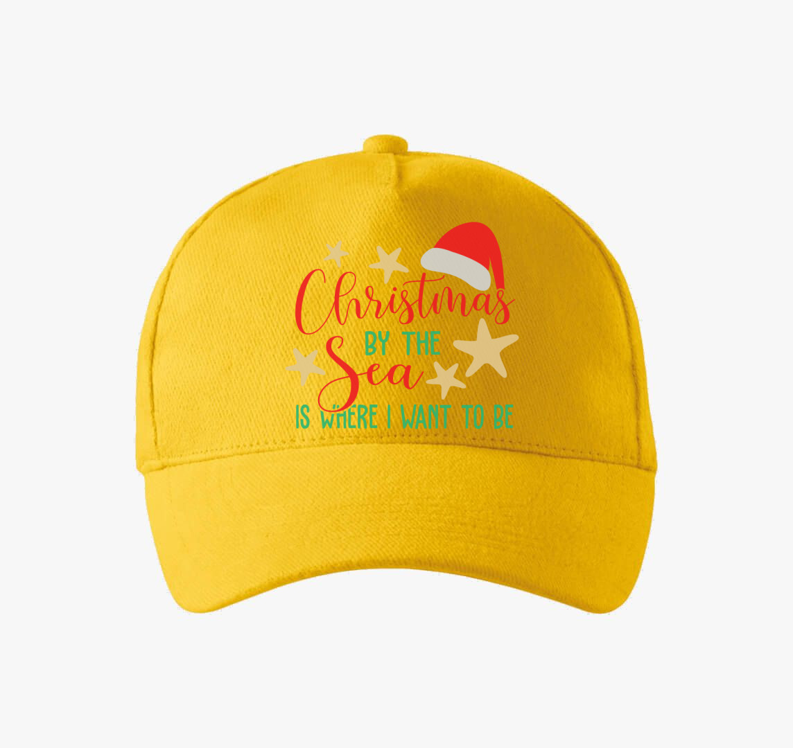 Xmas by the sea baseball sapka — Sárga