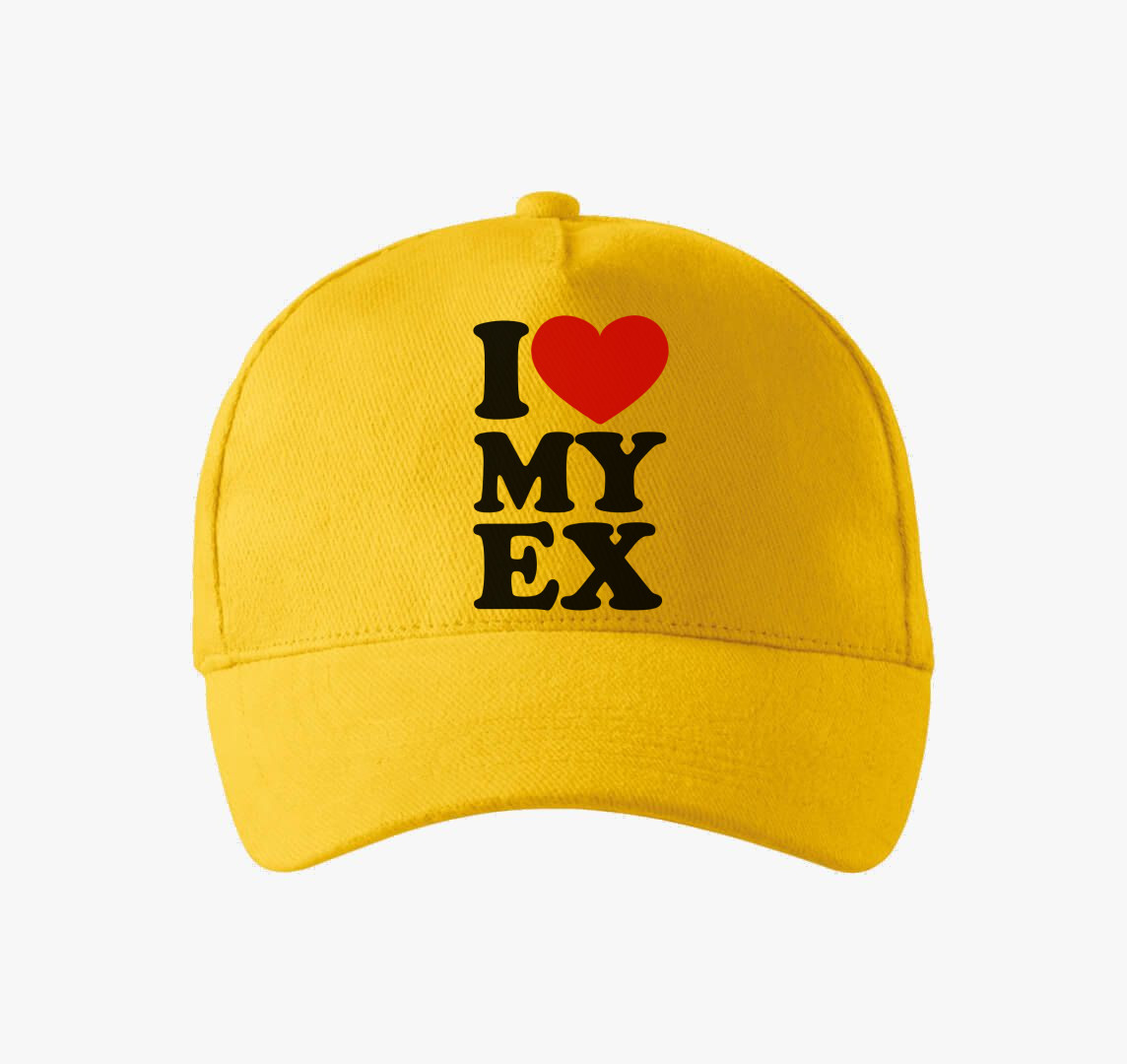 I love my ex baseball sapka — Sárga