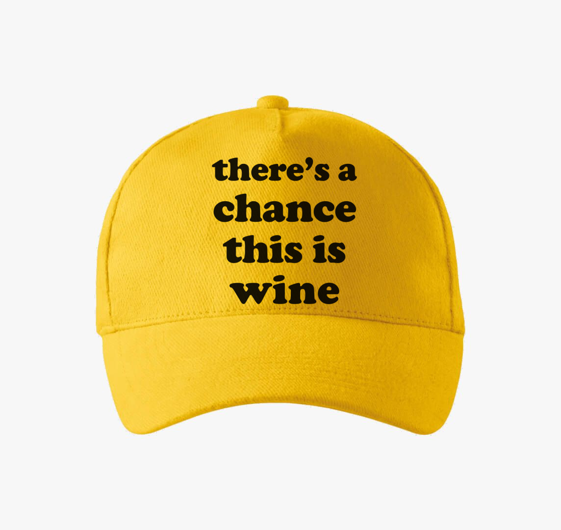 Wine chance baseball sapka — Sárga