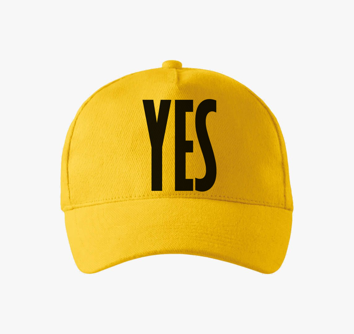 Yes feliratú baseball sapka — Sárga