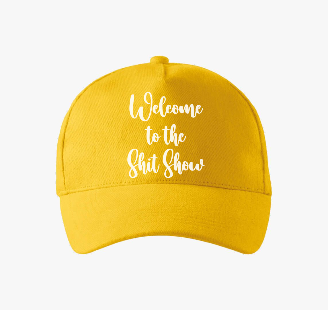 Shit show baseball sapka — Sárga