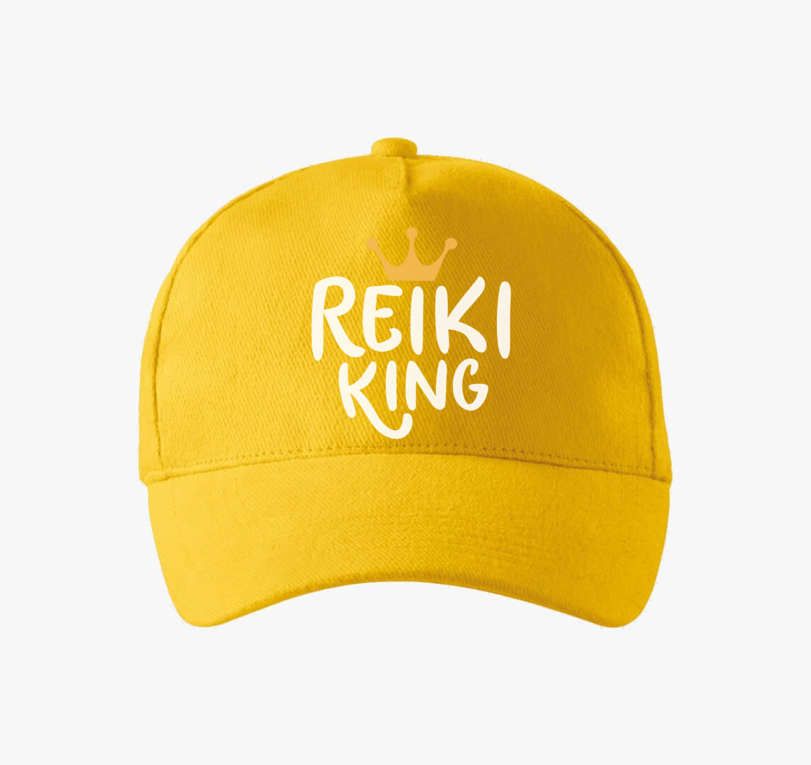 Reiki king fehér baseball sapka — Sárga