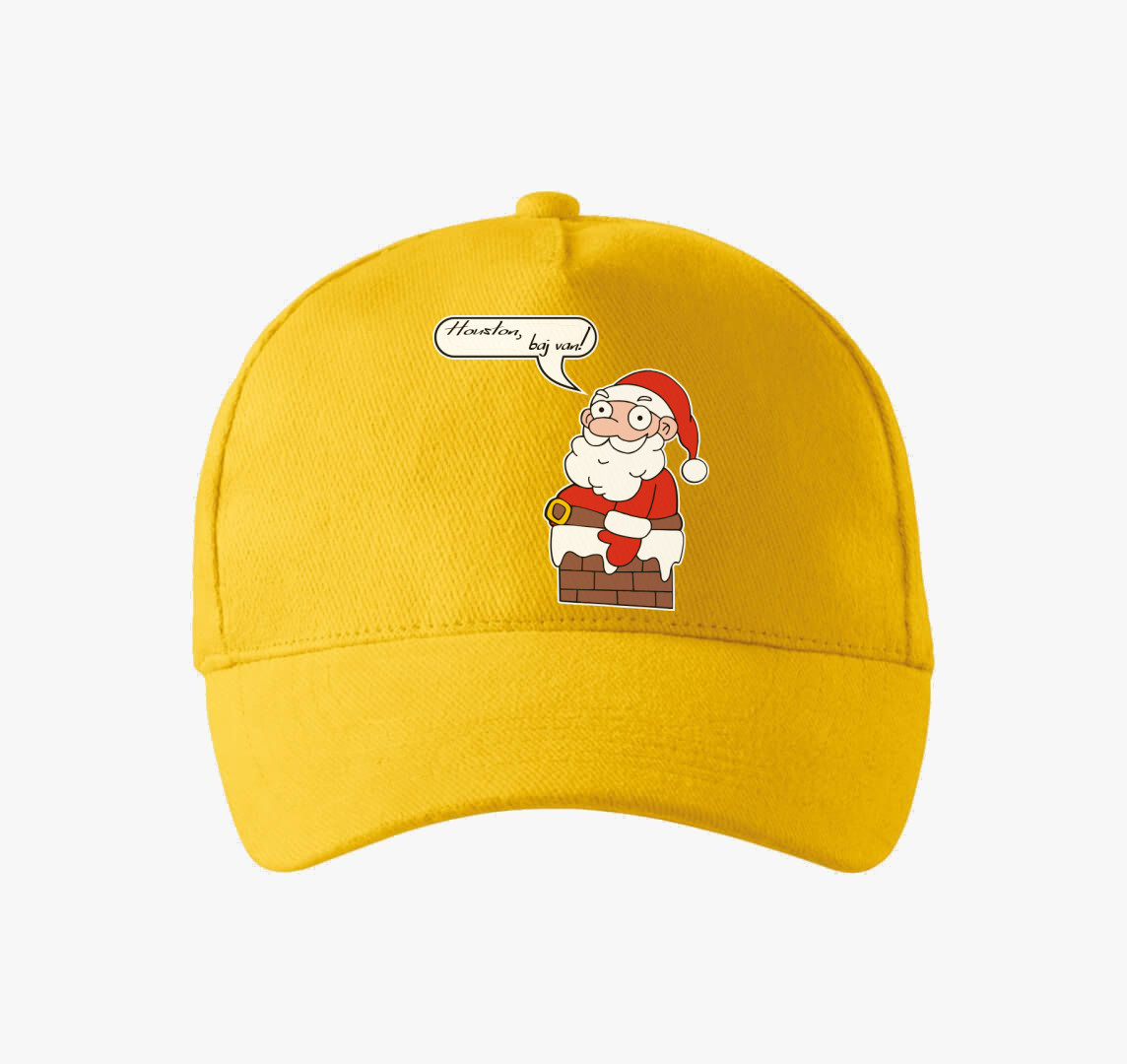 Mikulás a pácban baseball sapka — Sárga