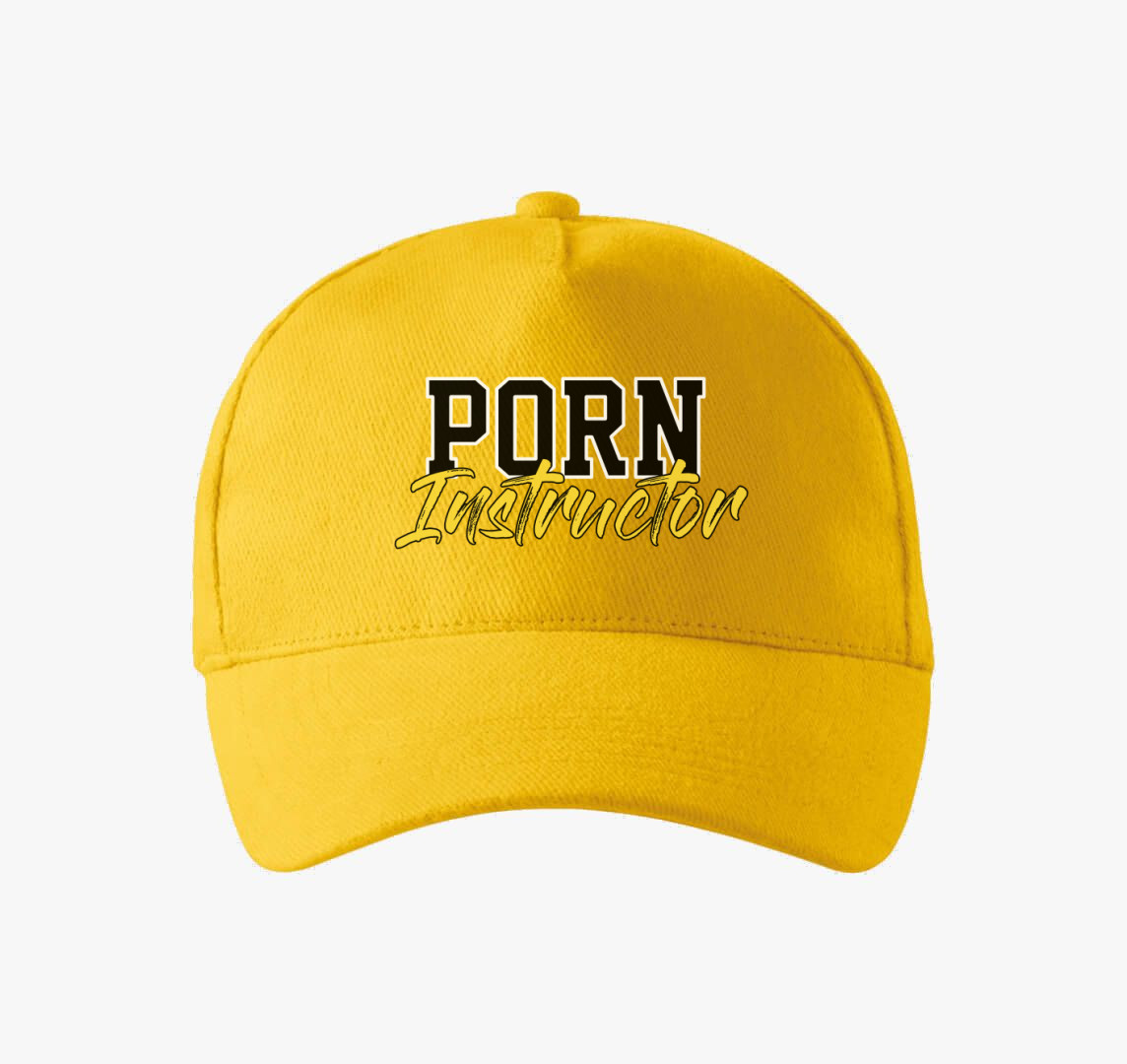 Porn Instruktor baseball sapka — Sárga