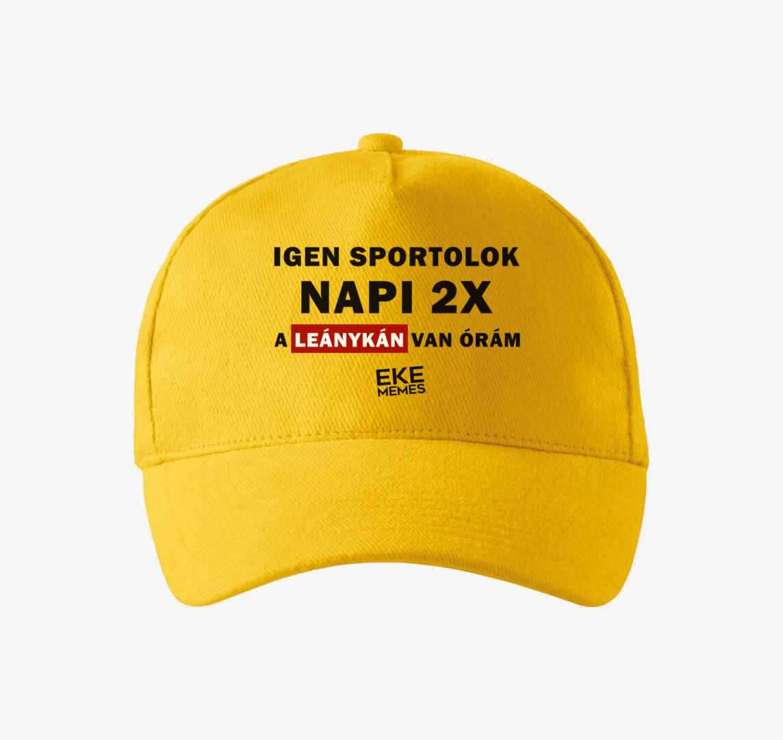 Igen sportolok! baseball sapka — Sárga