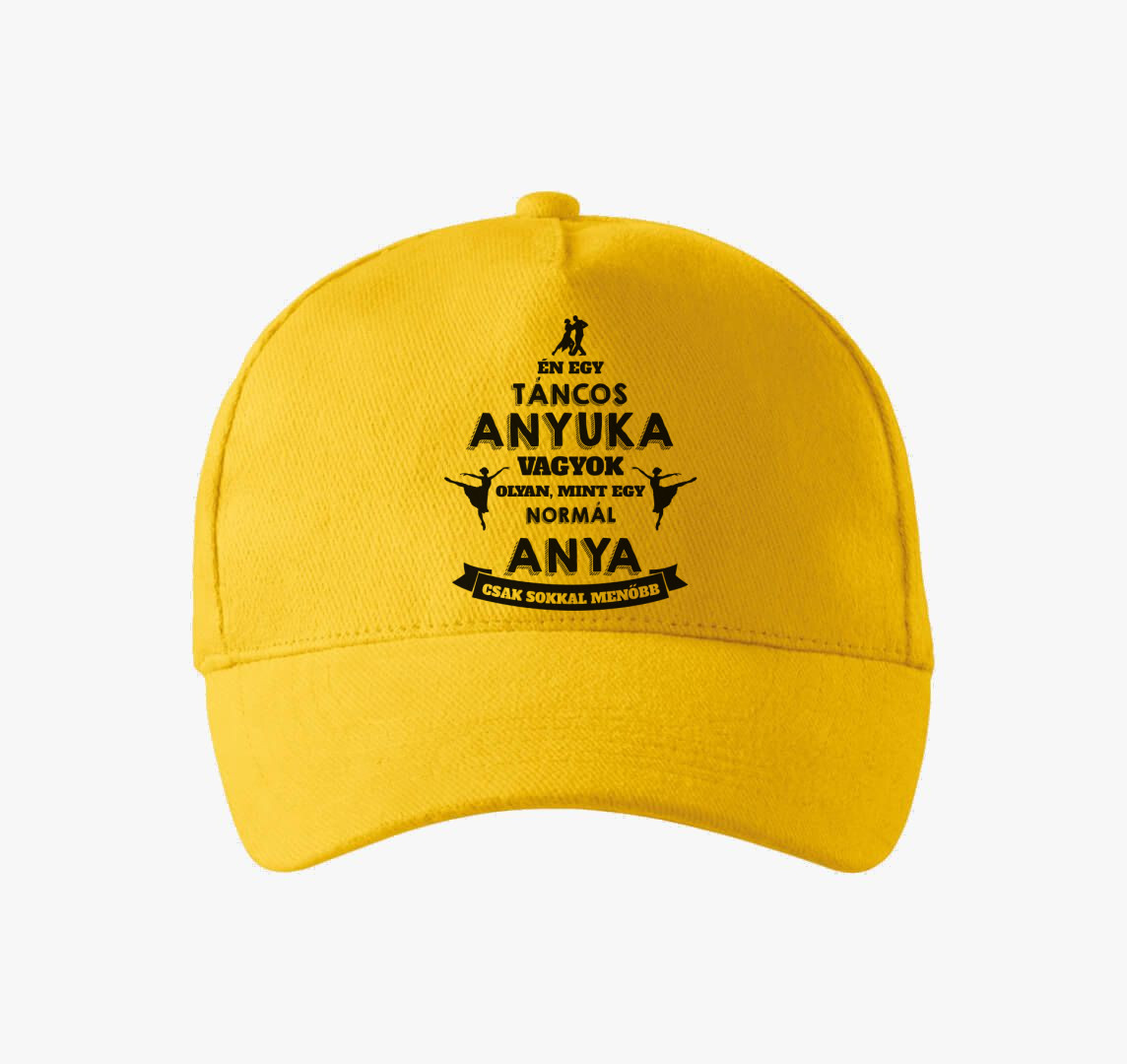 Táncos anyuka baseball sapka — Sárga