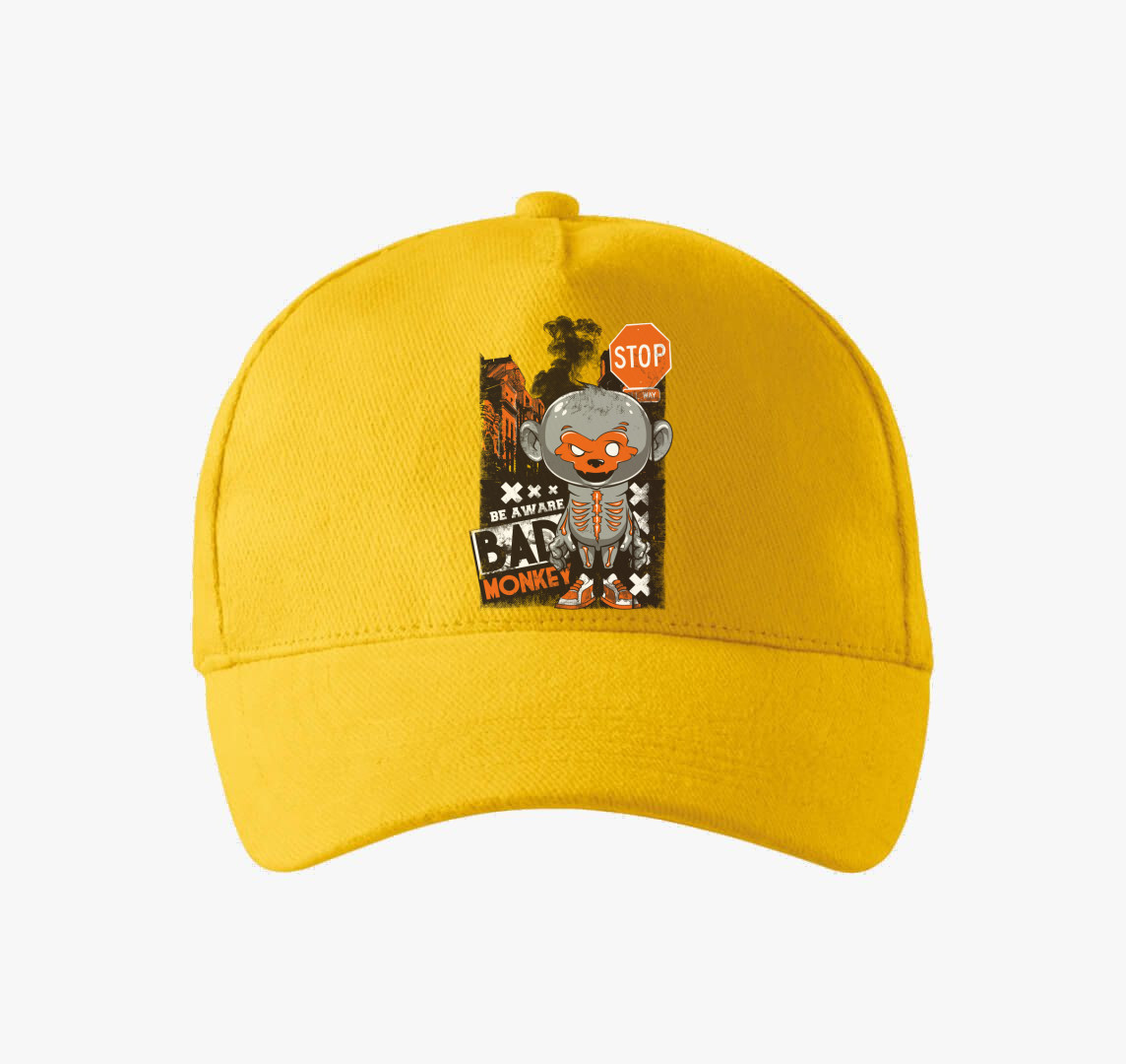 Bad monkey - Rossz majom baseball sapka — Sárga