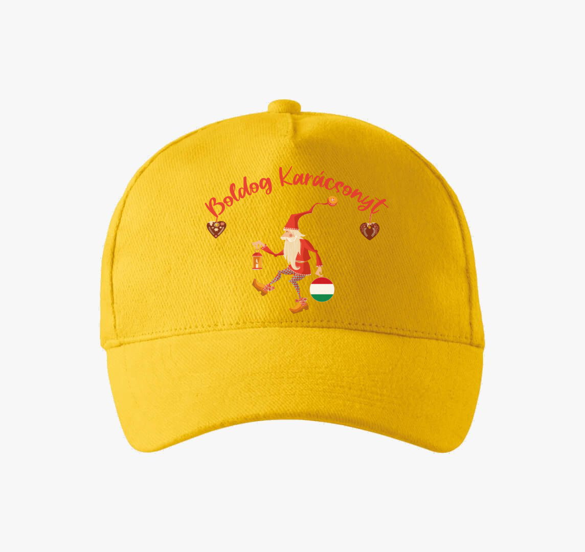 Télapós baseball sapka — Sárga