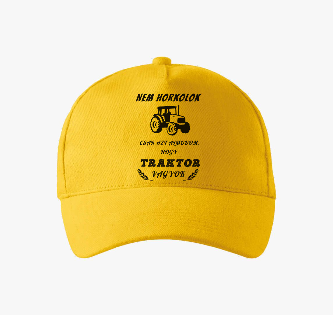 Traktoros baseball sapka — Sárga