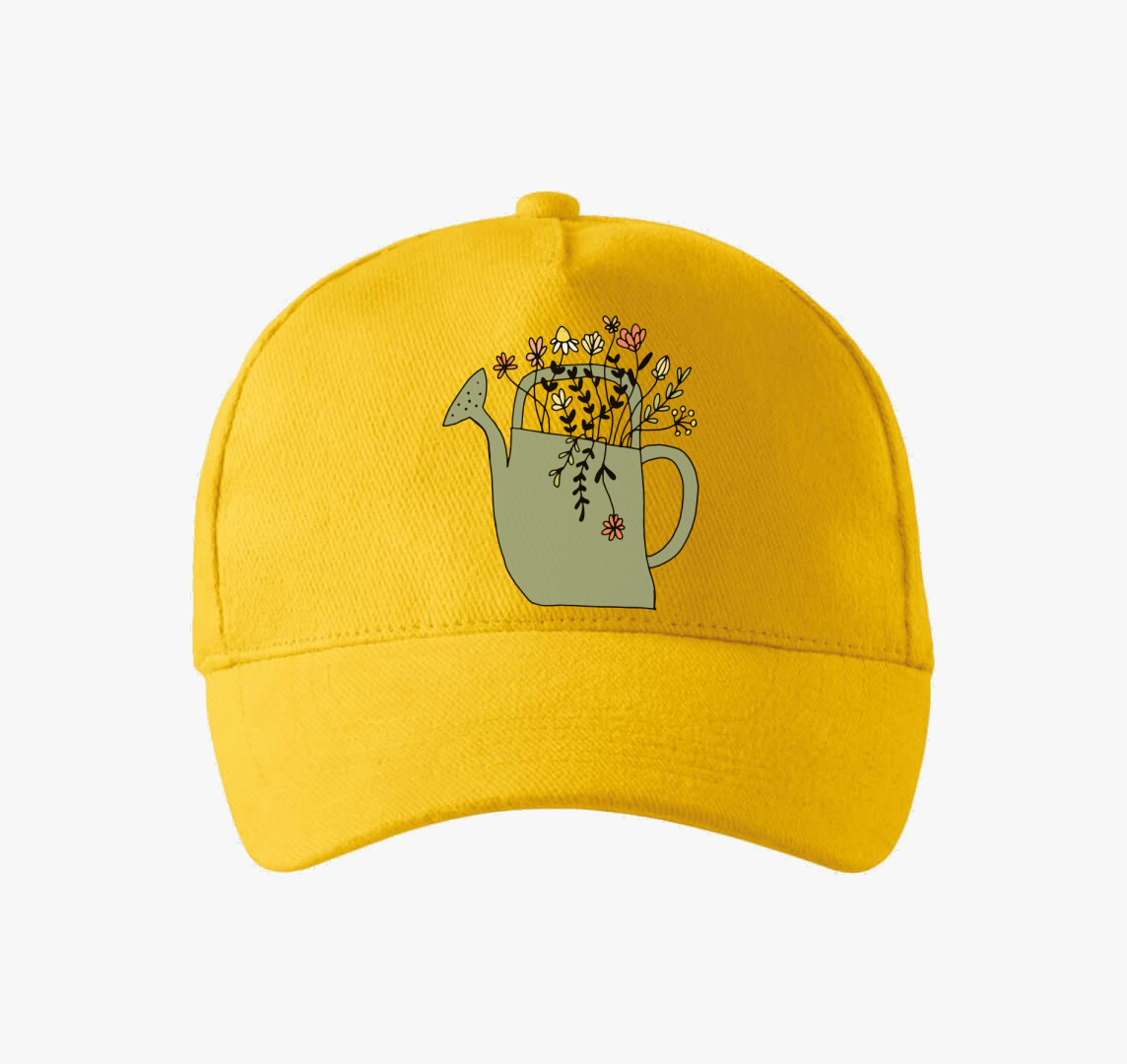 Locsolókannás baseball sapka — Sárga