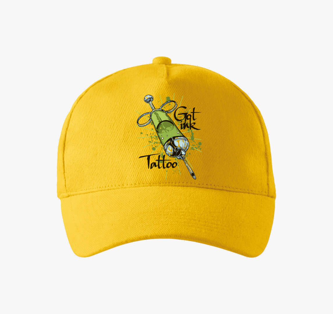 Tetoválósoknak baseball sapka — Sárga