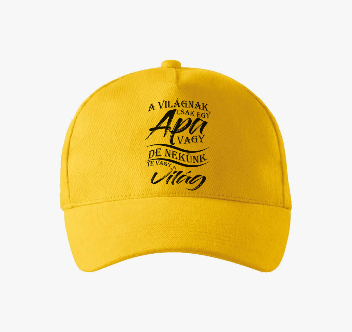 Apa a VILÁG baseball sapka — Sárga