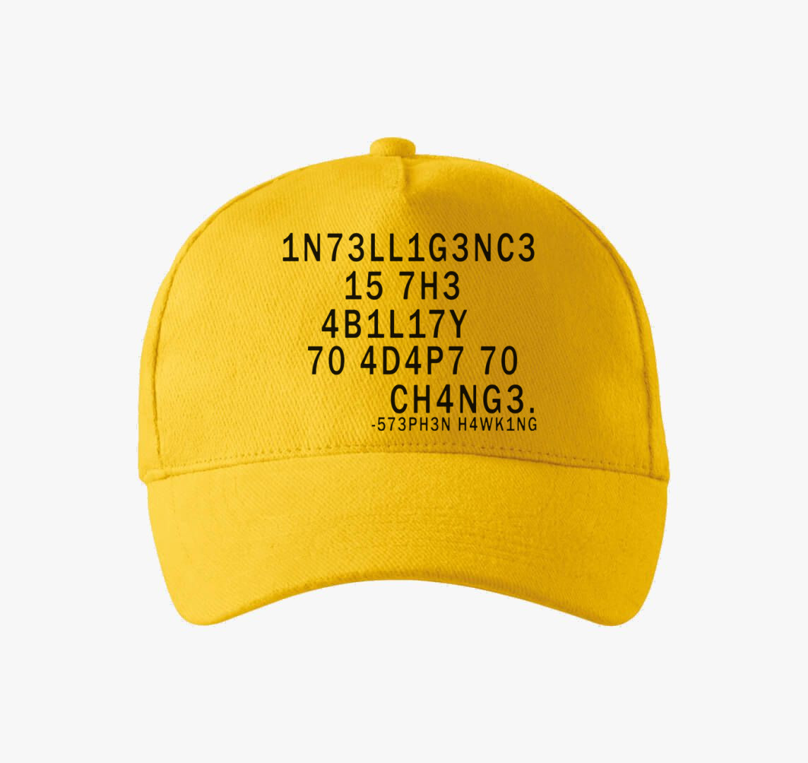 Stephen Hawking Idézet baseball sapka — Sárga