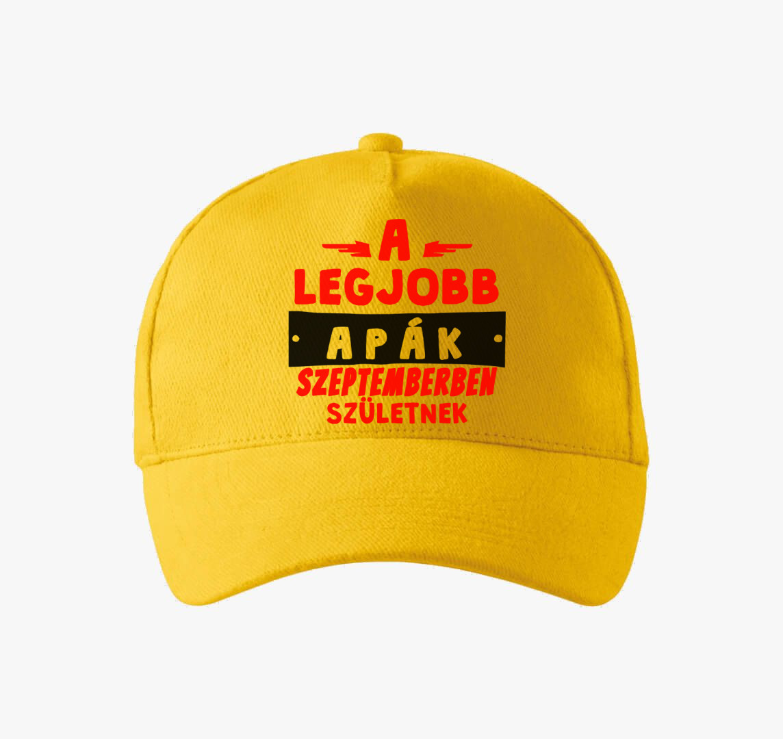 A legjobb Apák - válaszható hónap - születnek baseball sapka — Sárga