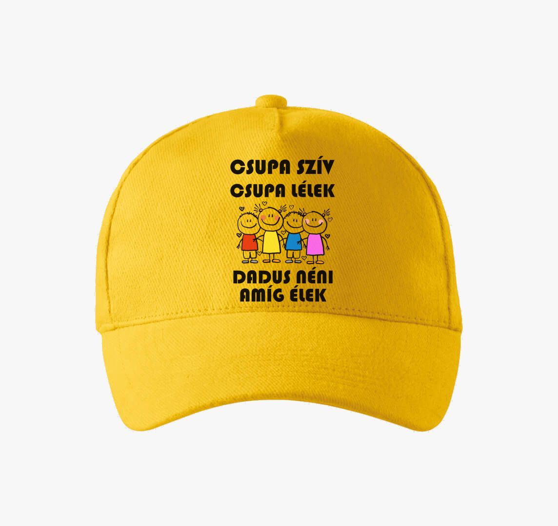 Dadus Néni amíg élek baseball sapka — Sárga