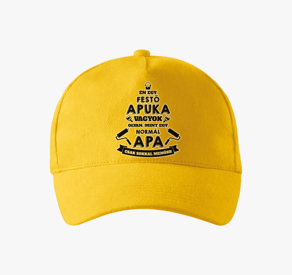 Festő apuka baseball sapka — Sárga