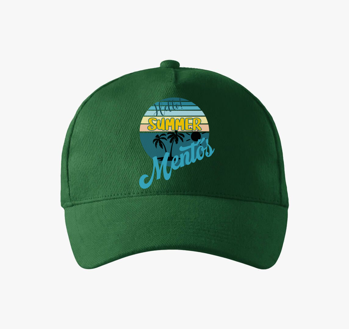 Hello Summer mentős baseball sapka — Üvegzöld