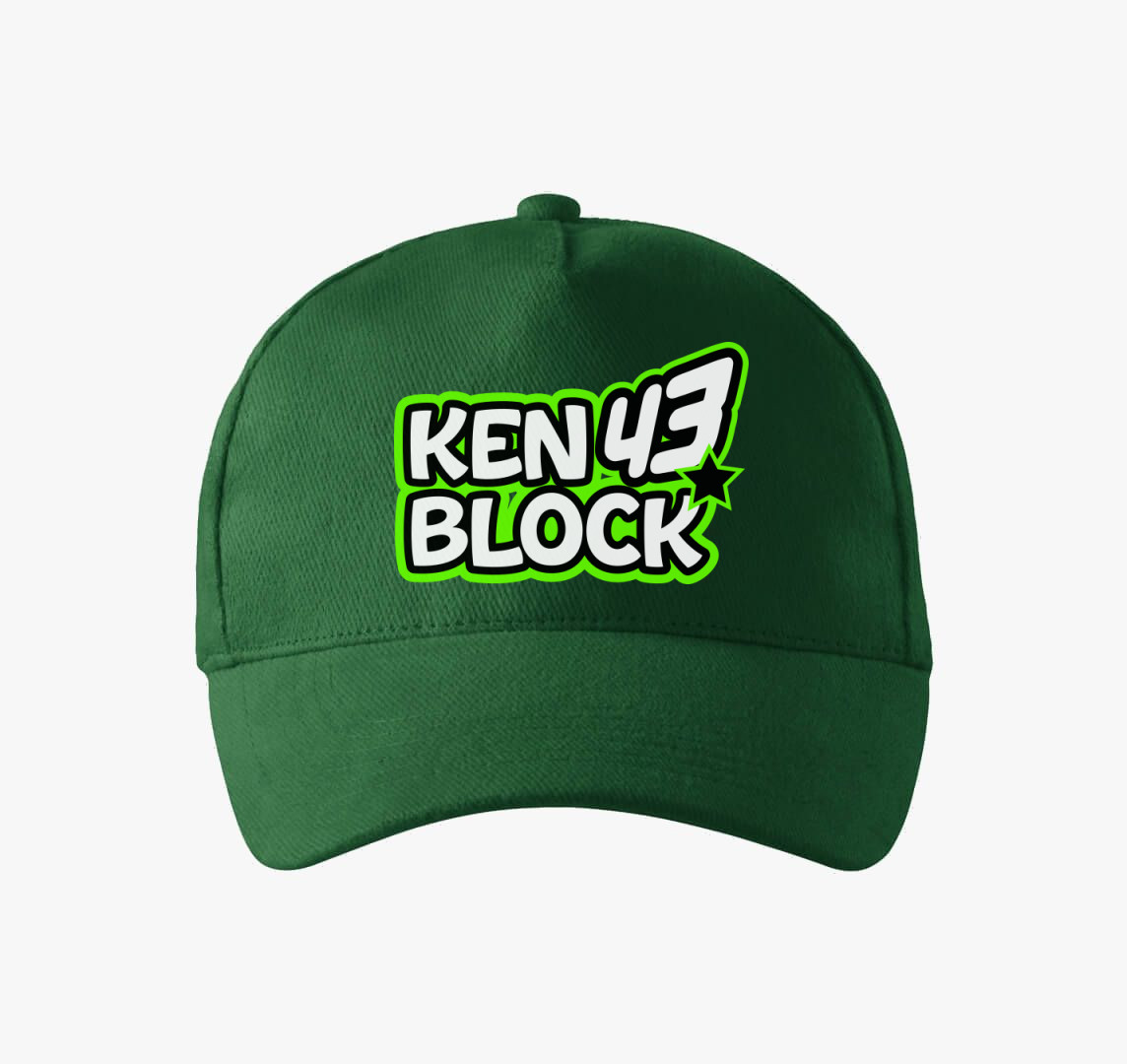 Ken Block baseball sapka — Üvegzöld