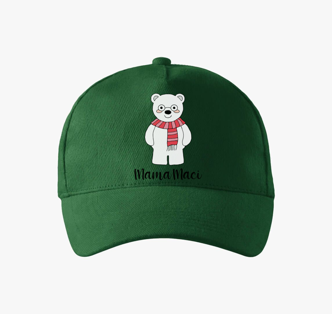 Mama maci karácsonyi baseball sapka — Üvegzöld