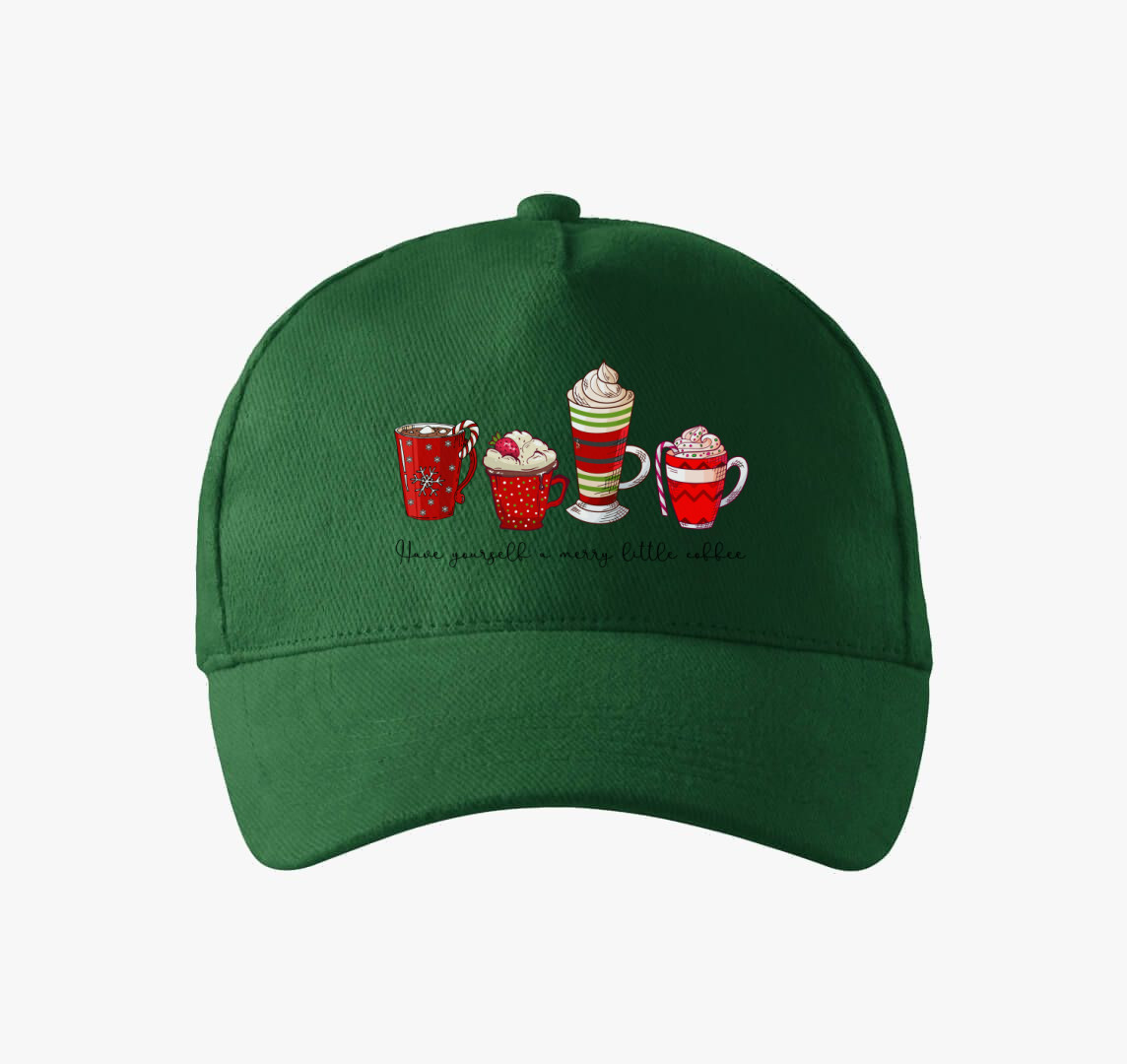 Merry coffee baseball sapka — Üvegzöld
