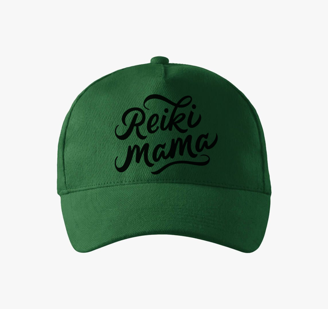 Reiki Mama baseball sapka — Üvegzöld