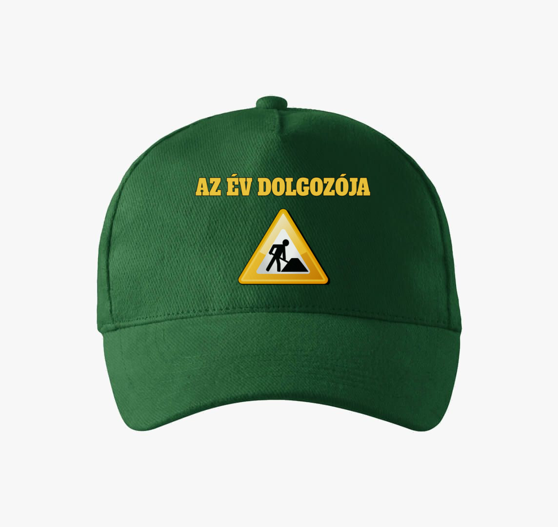 Az Év dolgozója baseball sapka - Ideális a főnöknek, vagy alkalmazottaknak — Üvegzöld