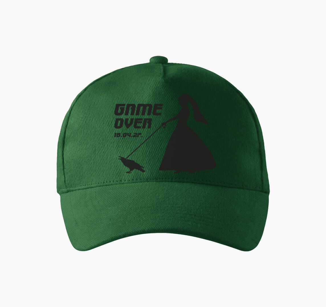 Game Over 2 baseball sapka (női/férfi változatban!) — Üvegzöld