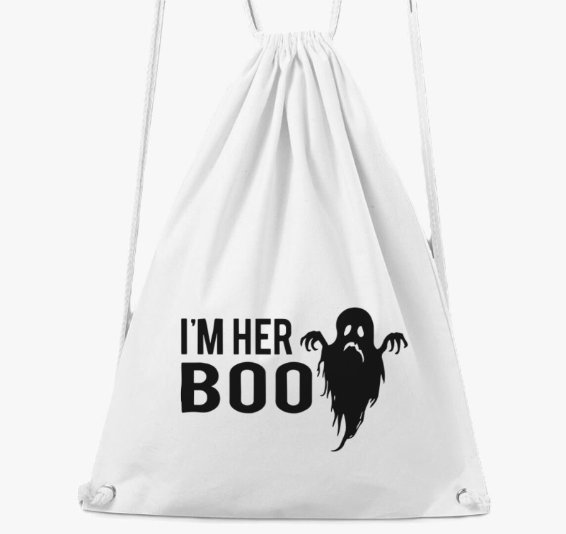 I'm her Boo tornazsák — Fehér