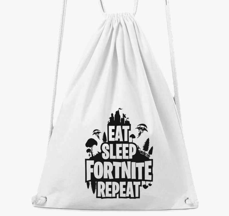 Eat sleep fornite repeat tornazsák — Fehér