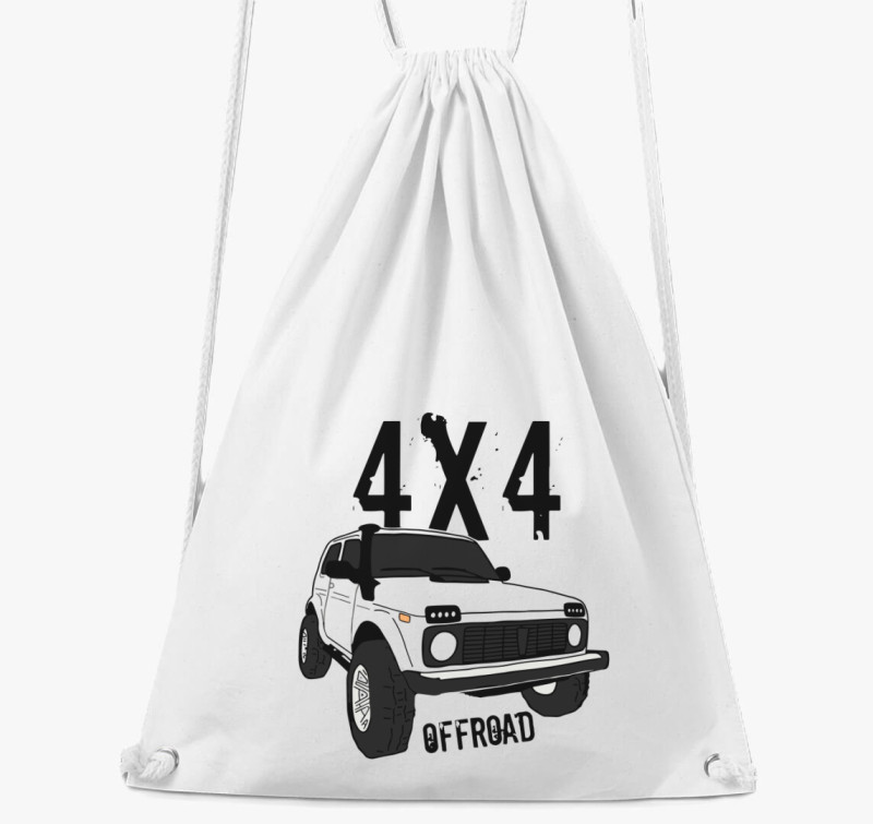 4x4 offroad tornazsák — Fehér