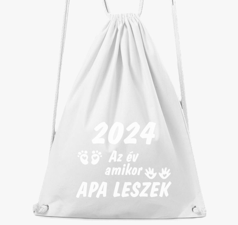 2024 az év amikor apa leszek tornazsák — Fehér