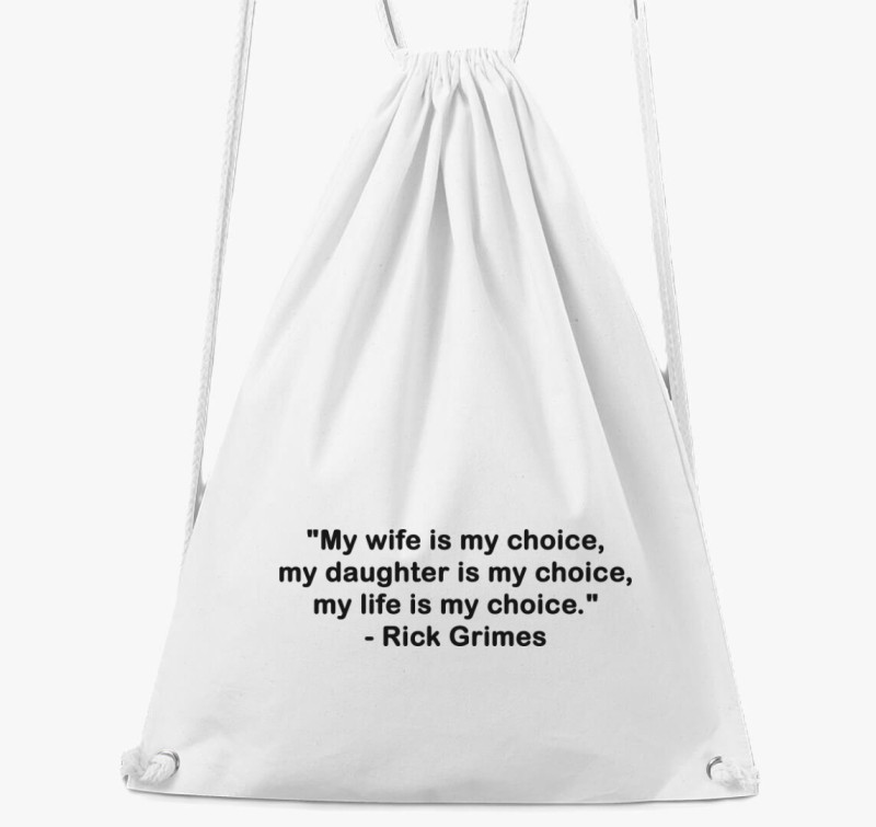 Rick Grimes visszatér tornazsák — Fehér