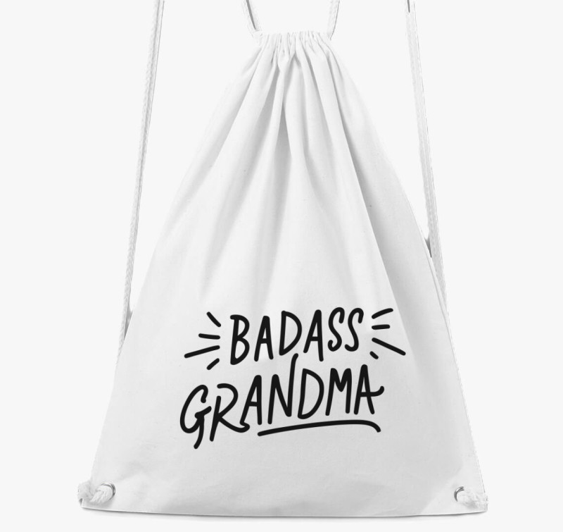 Badass Grandma tornazsák — Fehér