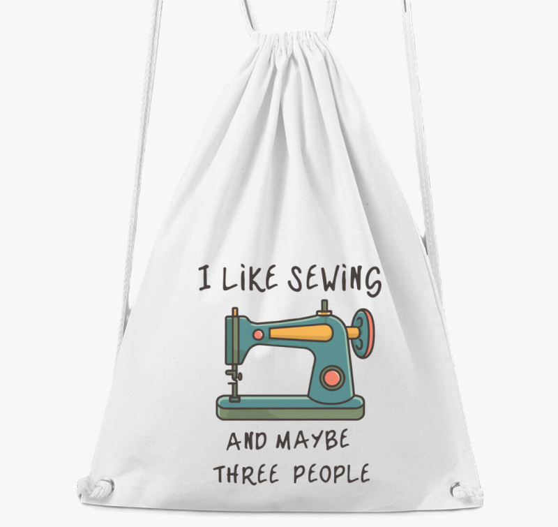 I like sewing tornazsák — Fehér