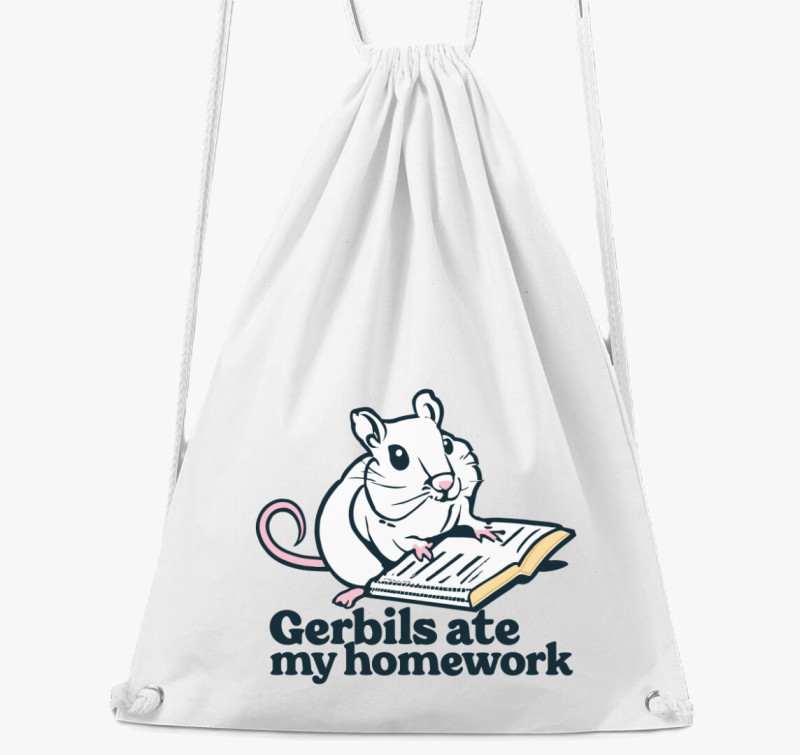 Gerbils homework tornazsák — Fehér