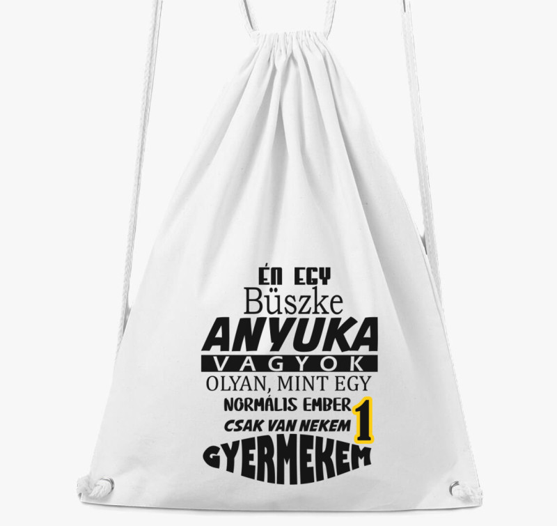 Büszke Anya tornazsák — Fehér