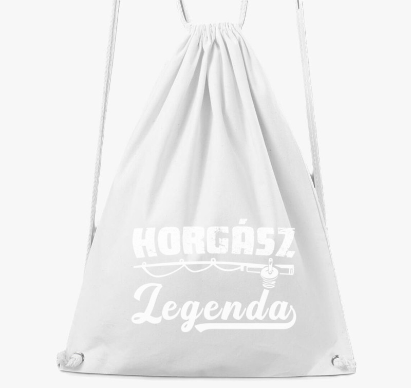 Horgász legenda tornazsák — Fehér