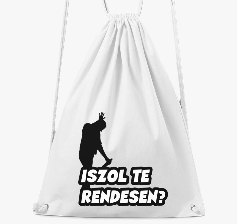 Iszol te rendesen tornazsák — Fehér