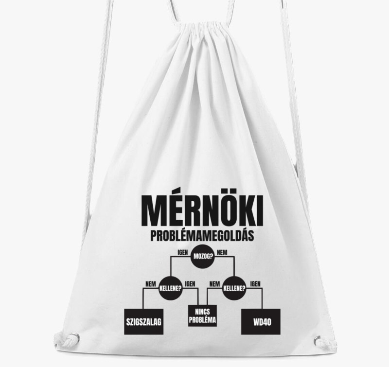 Mérnöki problémamegoldás tornazsák — Fehér