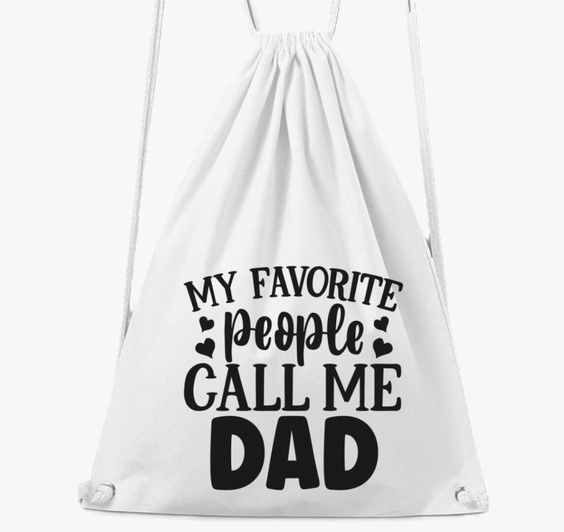 Call me DAD tornazsák — Fehér