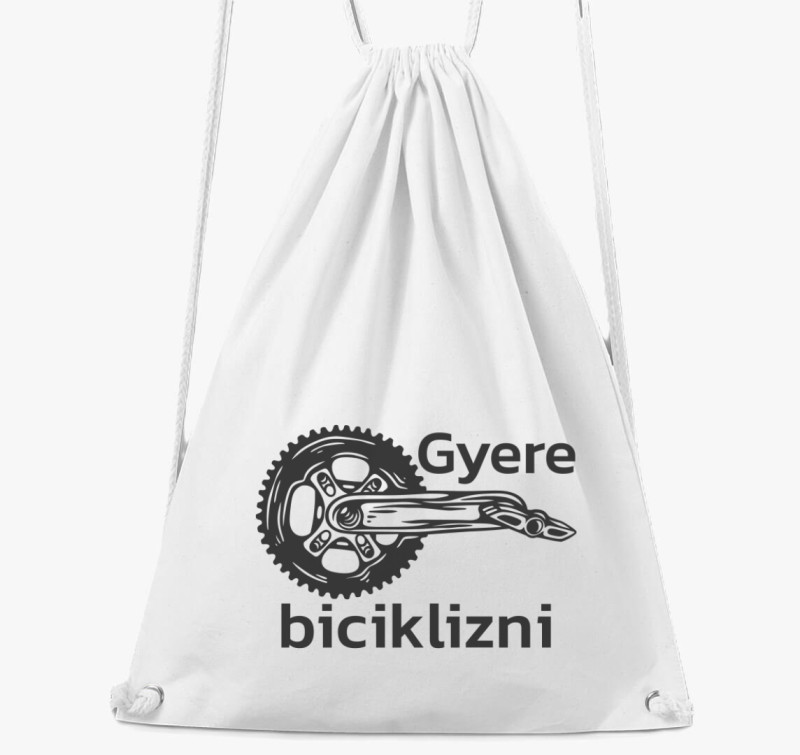 Gyere biciklizni tornazsák — Fehér