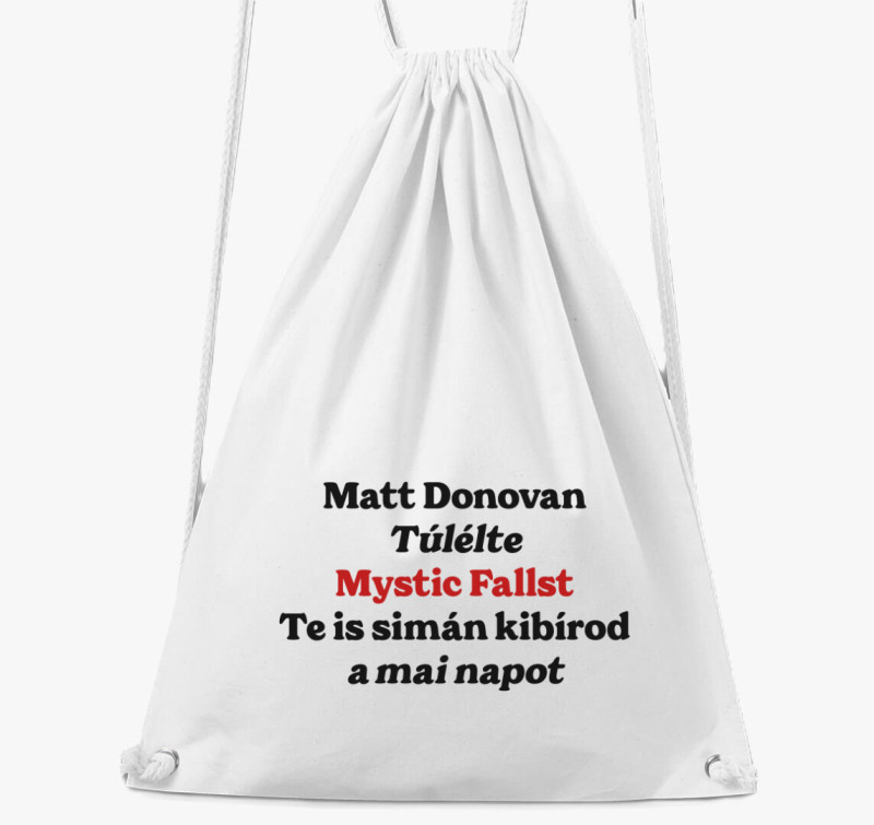 Matt Donovan tornazsák — Fehér