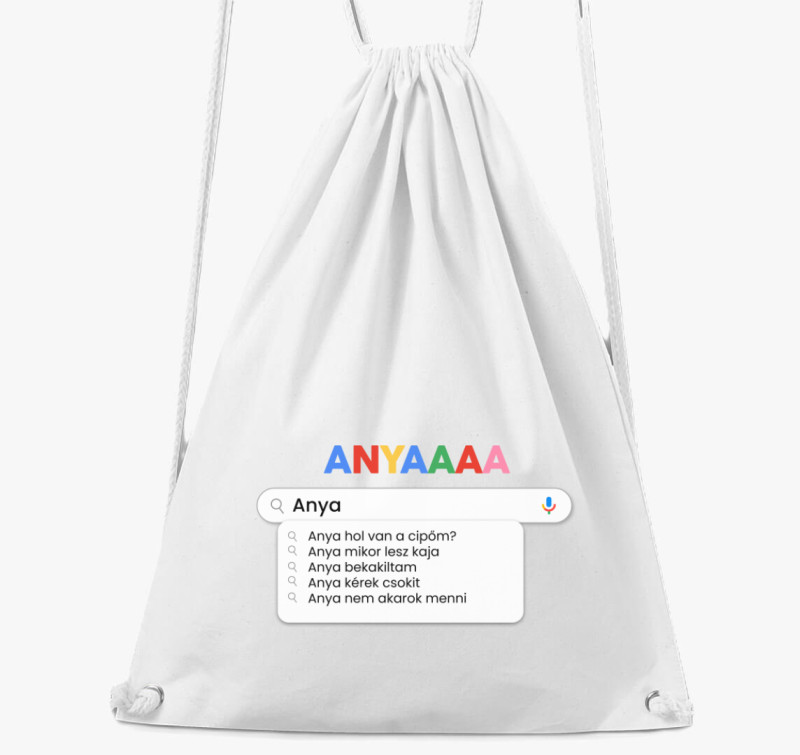 Anya a mindentudó tornazsák — Fehér