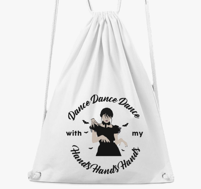 Dance Dance With My Hands Hands tornazsák — Fehér